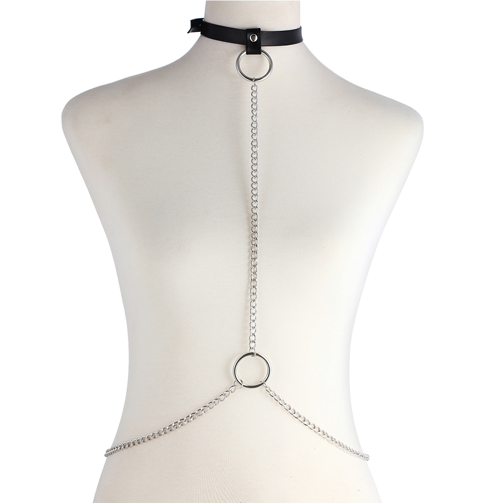 Body Jewelry Harness - Sexy Body Chain Harness Goth Chains