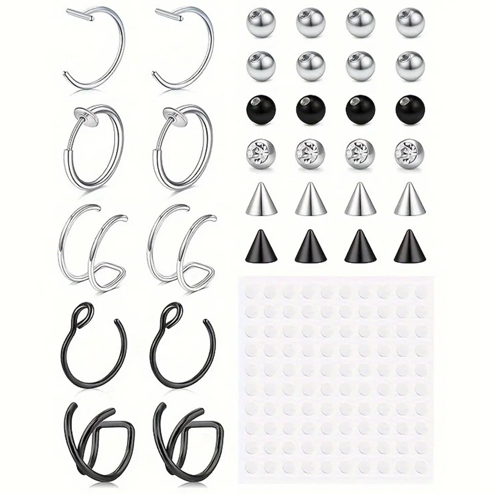 Body Jewelry Nose Ring - Fake Piercings Fake Lip Ring Fake