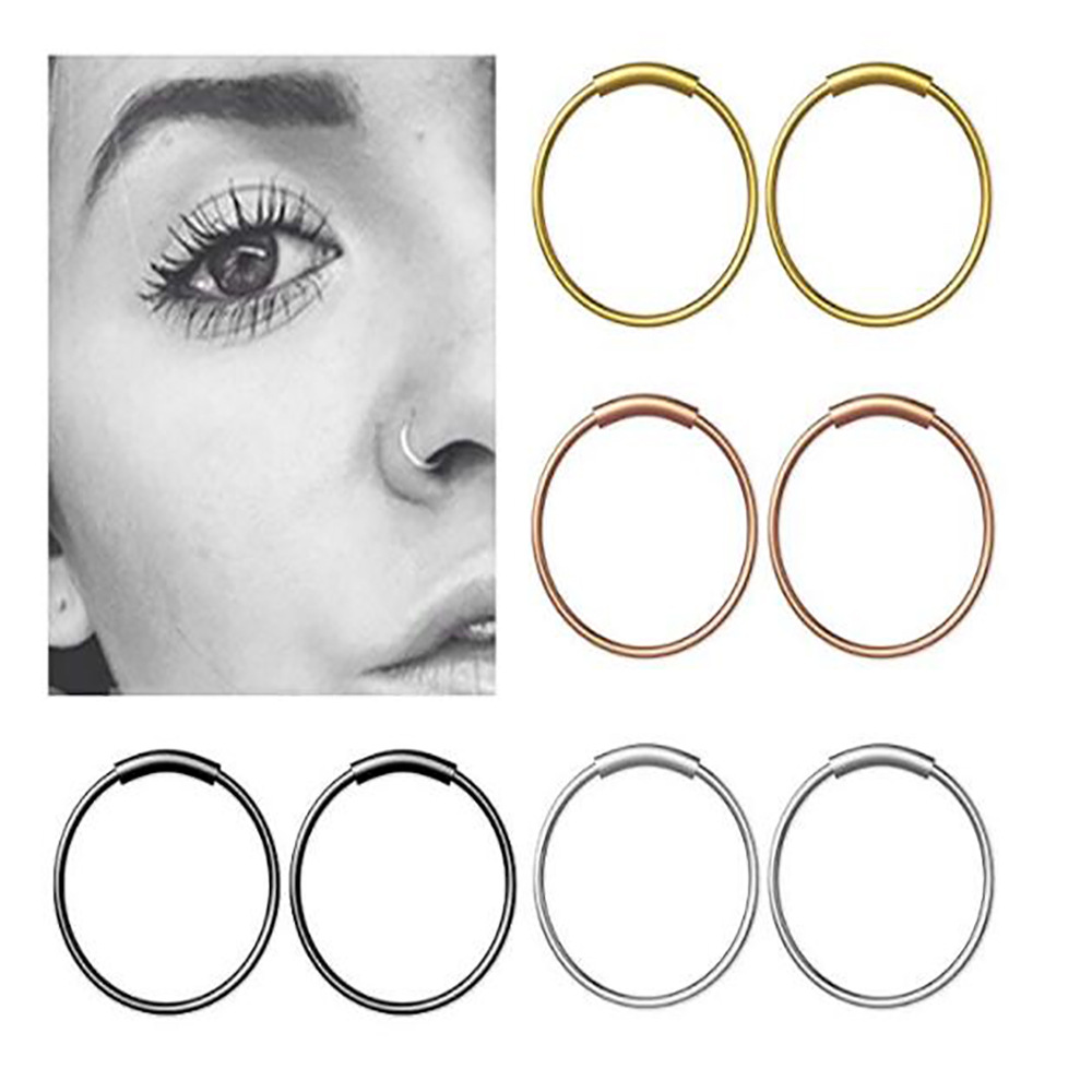 Body Jewelry Nose Ring - 3pcs/lot 316L Surgical Steel Seamless Continuous
