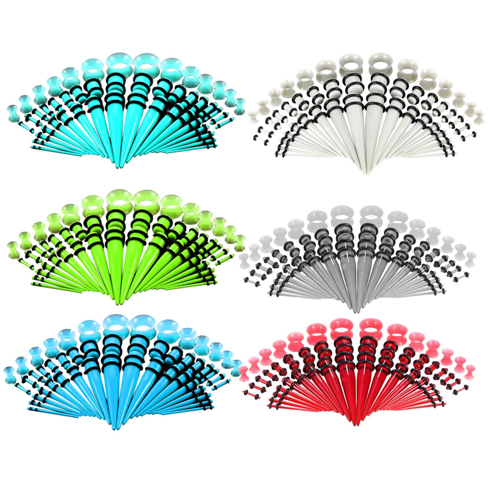 50 Pieces Multi Size Gauges Ki - Body Jewelry Gauge Sizes ulasan dan harga