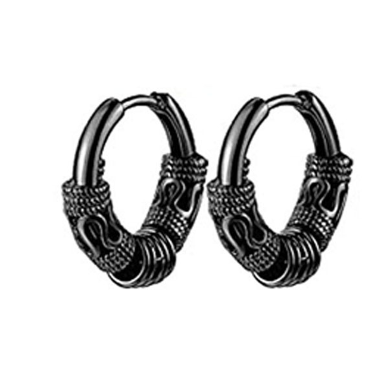 EVISPOL 1 Pair Punk Stainless  - Conch Earring Hoop ulasan dan harga