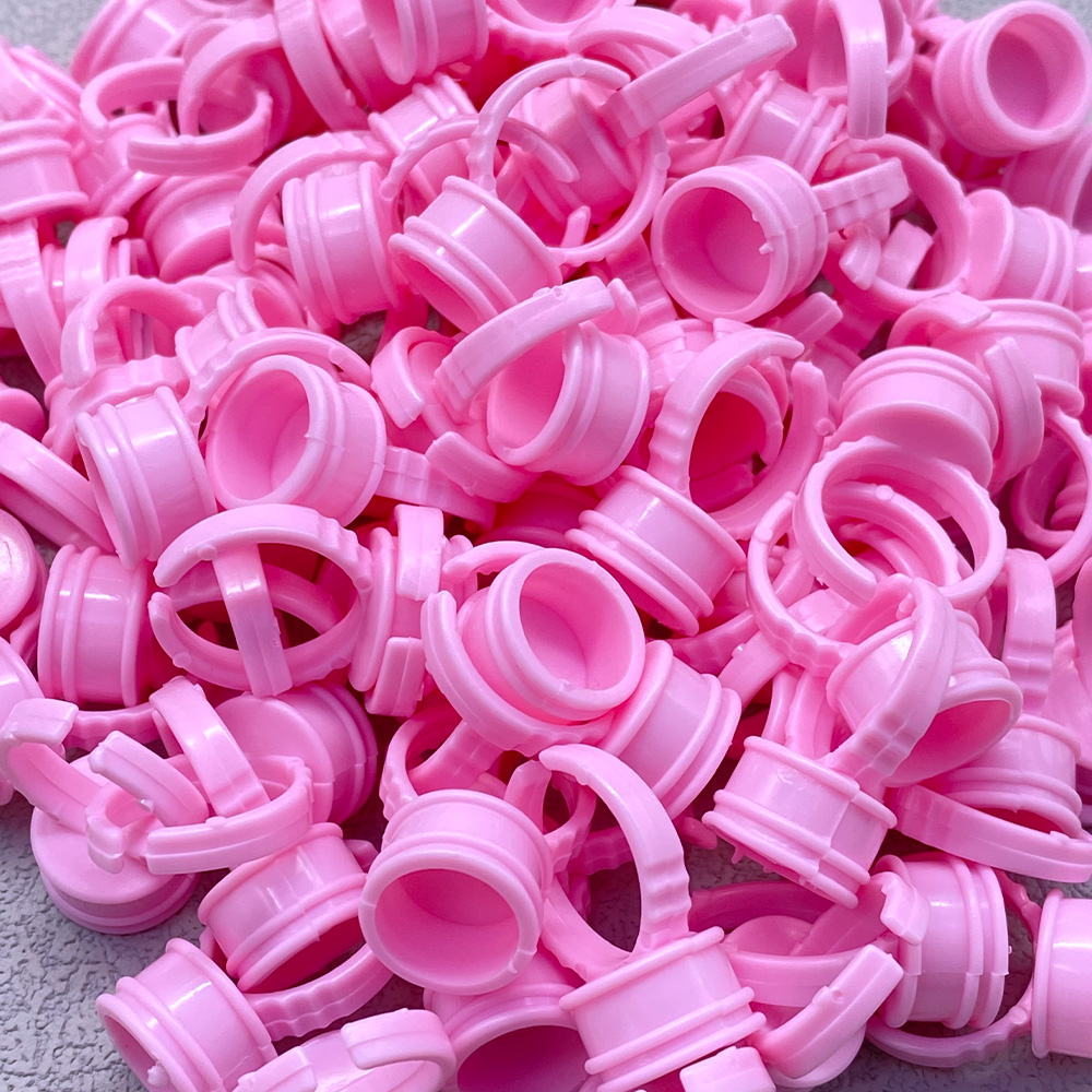 100Pcs Disposable Glue Ring Cu - Body Jewelry Tattoo ulasan dan harga
