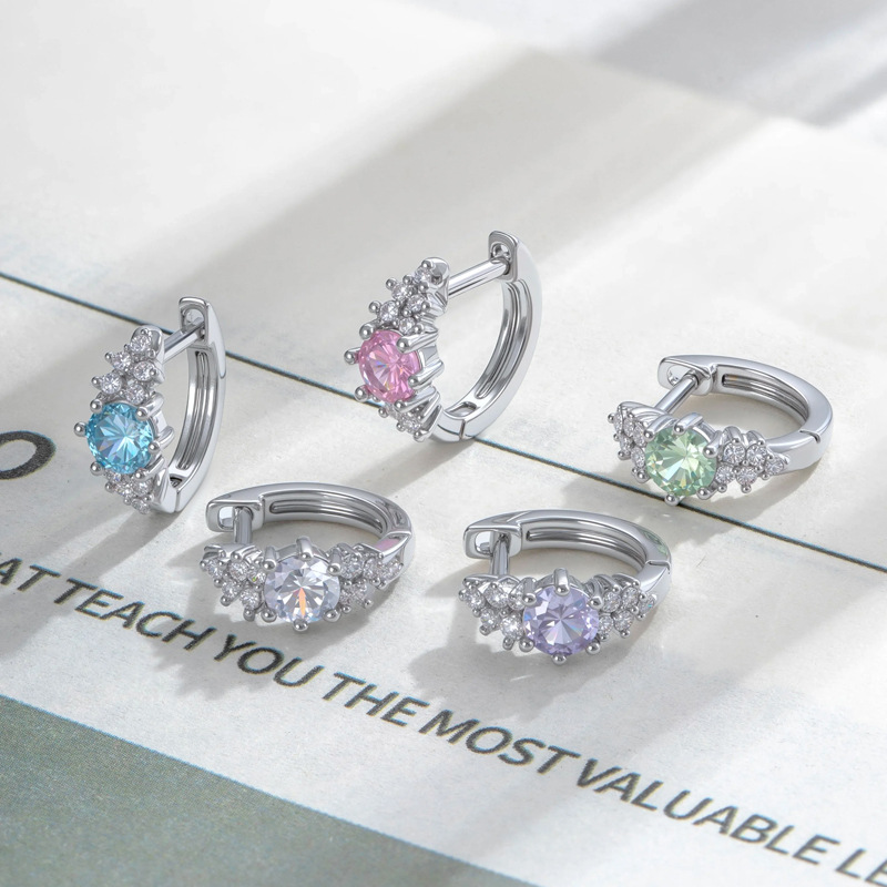 Crystal Cubic Zircon Ear Hoop, - Conch Earring Hoop ulasan dan harga