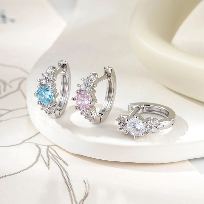 Crystal Cubic Zircon Ear Hoop, - Conch Earring Hoop ulasan dan harga