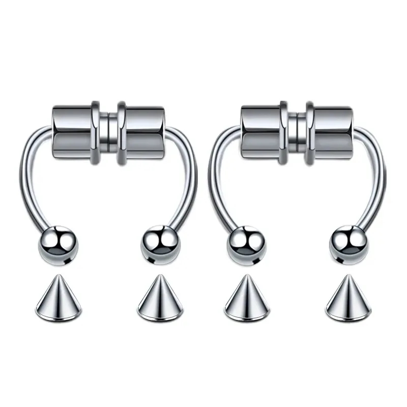 1/2/3Pcs Fake Magnetic Nose Ri - Body Jewelry And Piercing ulasan dan harga