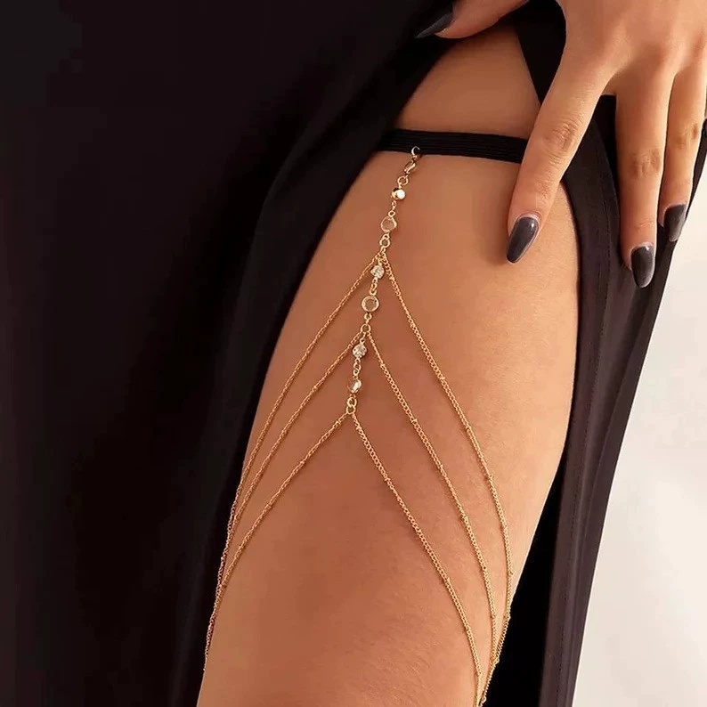 2025 New Women Bohemian Thigh  - Body Jewelry Thigh Chain ulasan dan harga