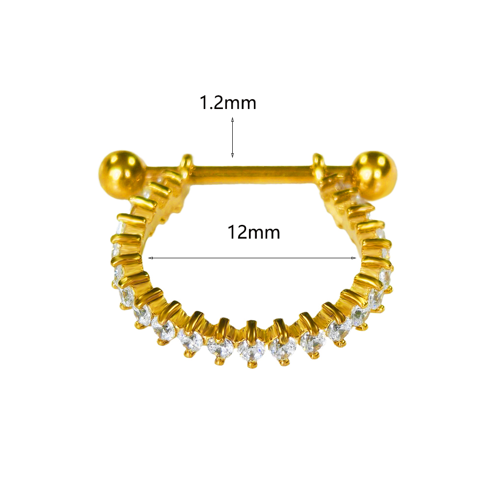 100% 316L Stainless steel Circ - Conch Earring Hoop ulasan dan harga