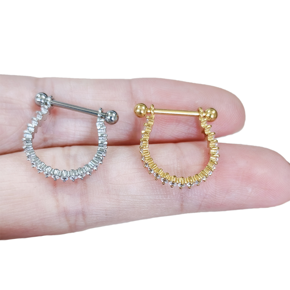 100% 316L Stainless steel Circ - Conch Earring Hoop ulasan dan harga