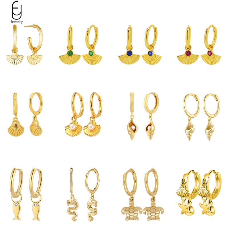 925 Sterling Silver Needle She - Conch Earring Hoop ulasan dan harga