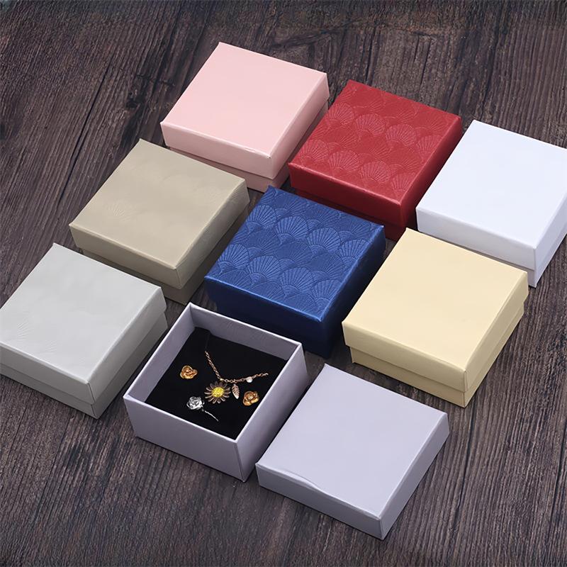 5Pcs 7x7cm Cardboard Jewelry P - Body Jewelry Display ulasan dan harga