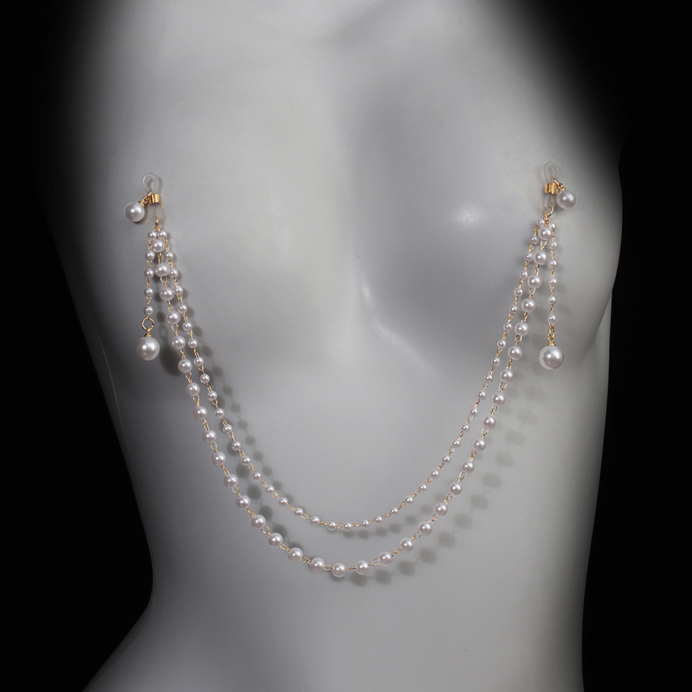 Imitation Pearl Tassel Chest C - Body Jewelry And Piercing ulasan dan harga