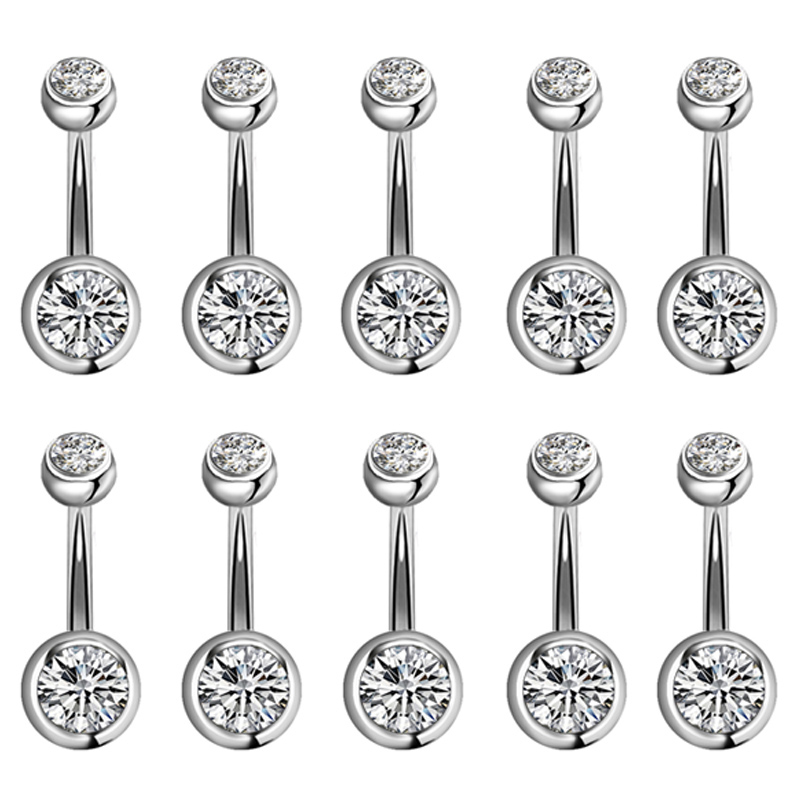 1 Set Crystal Rhinestone Belly - Body Jewelry Changing Kit ulasan dan harga
