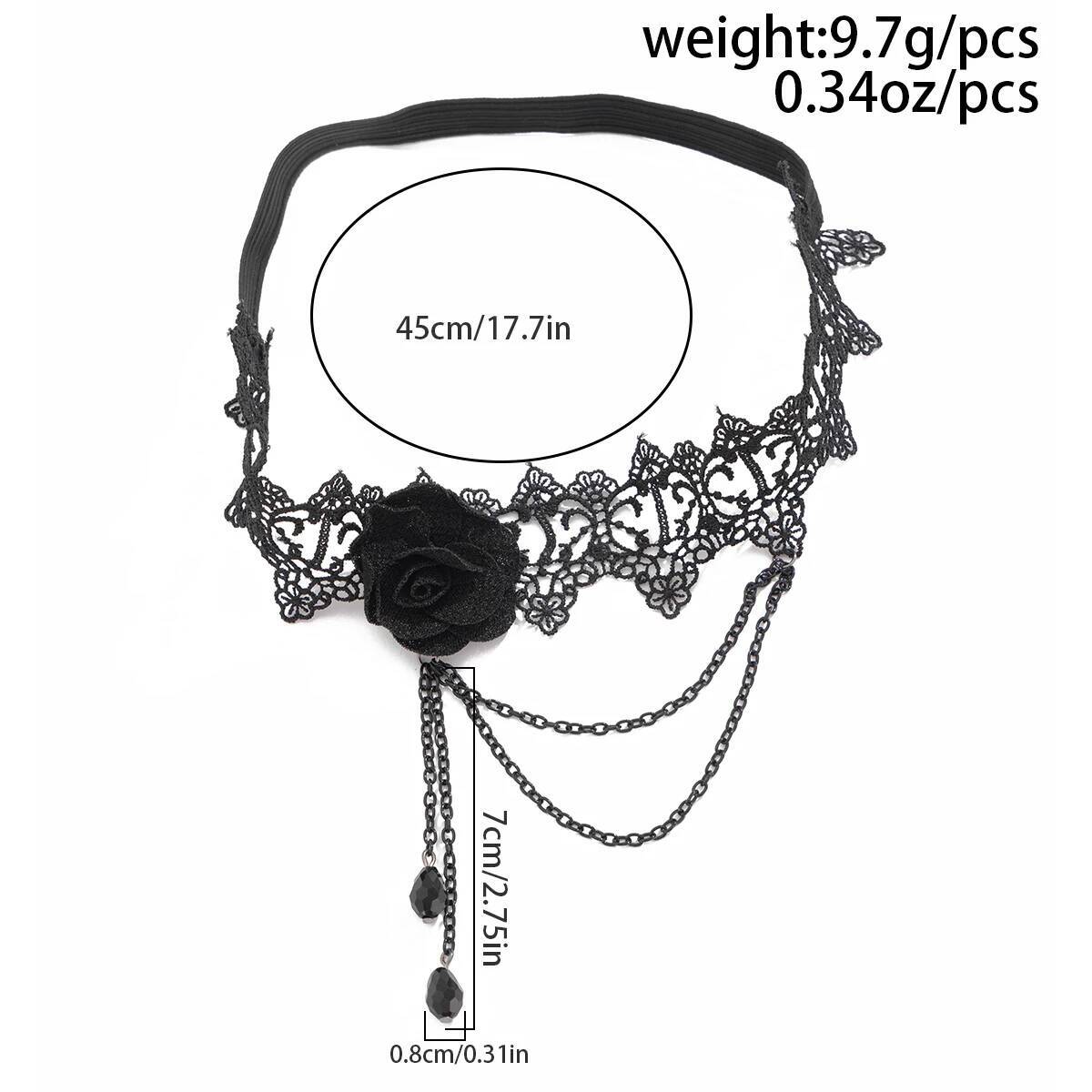 Lacteo Punk Sexy Black Lace El - Body Jewelry Thigh Chain ulasan dan harga