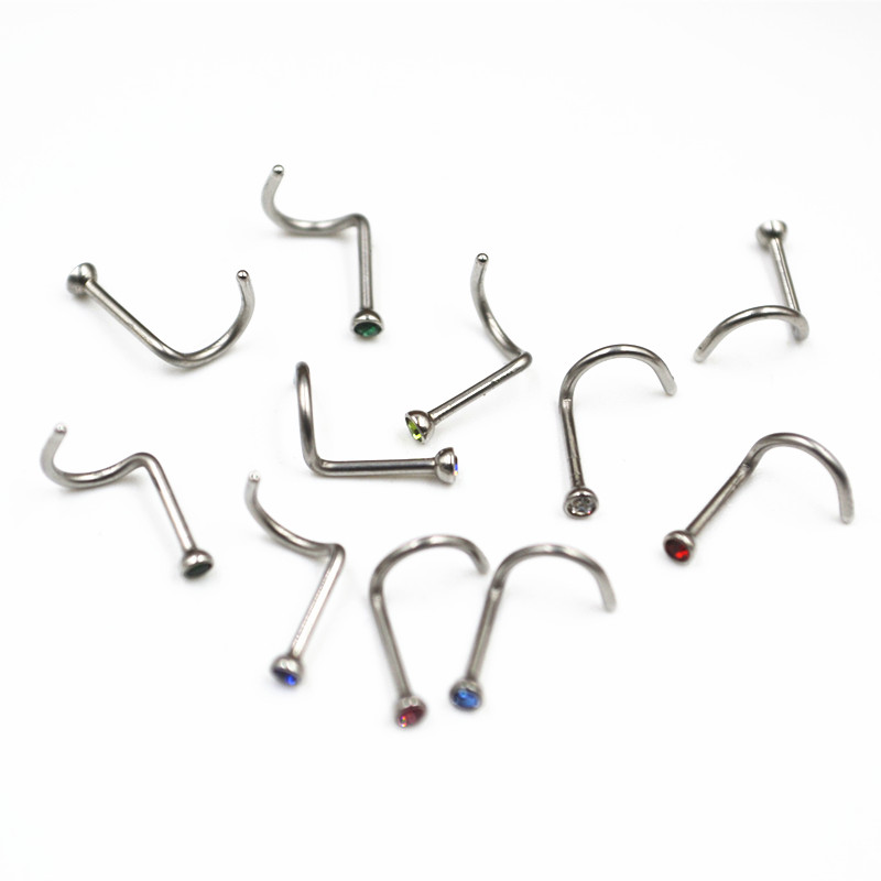 50pcs 20Gx7x2mm Gems Inside No - Body Jewelry Good Quality ulasan dan harga