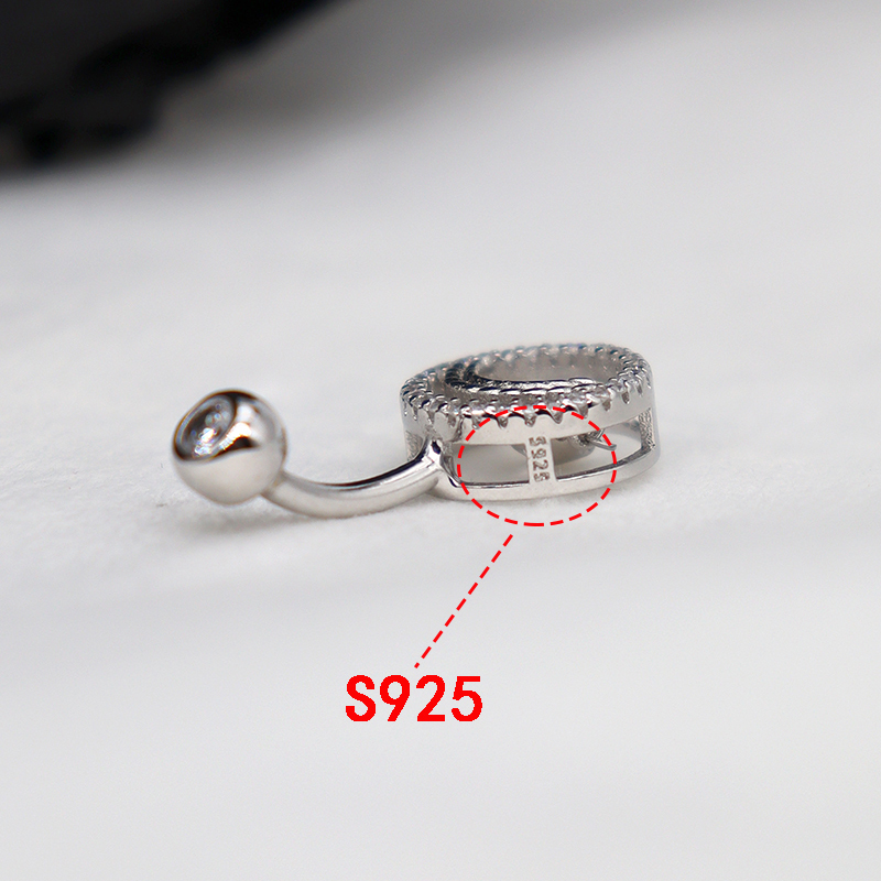 Piercing Belly Button Silver 9 - Body Jewelry Good Quality ulasan dan harga