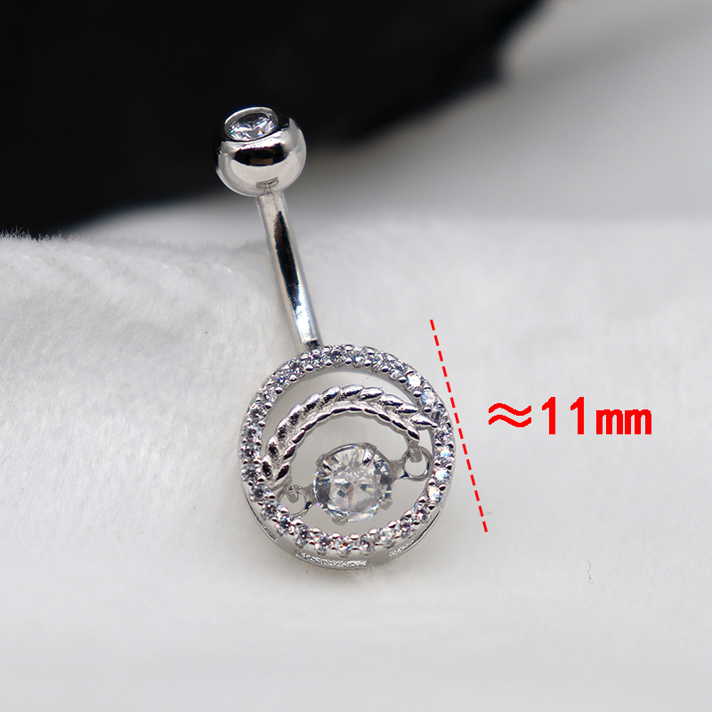 Piercing Belly Button Silver 9 - Body Jewelry Good Quality ulasan dan harga