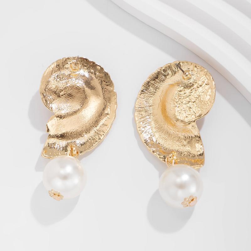 2Pcs Simulated Pearl Conch Ear - Conch Earring Hoop ulasan dan harga