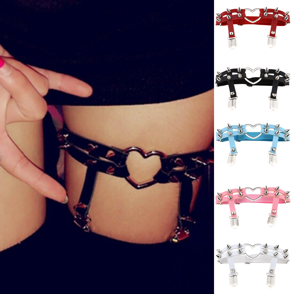 DIEZI PU Leather Elastic Garte - Body Jewelry Thigh Chain ulasan dan harga