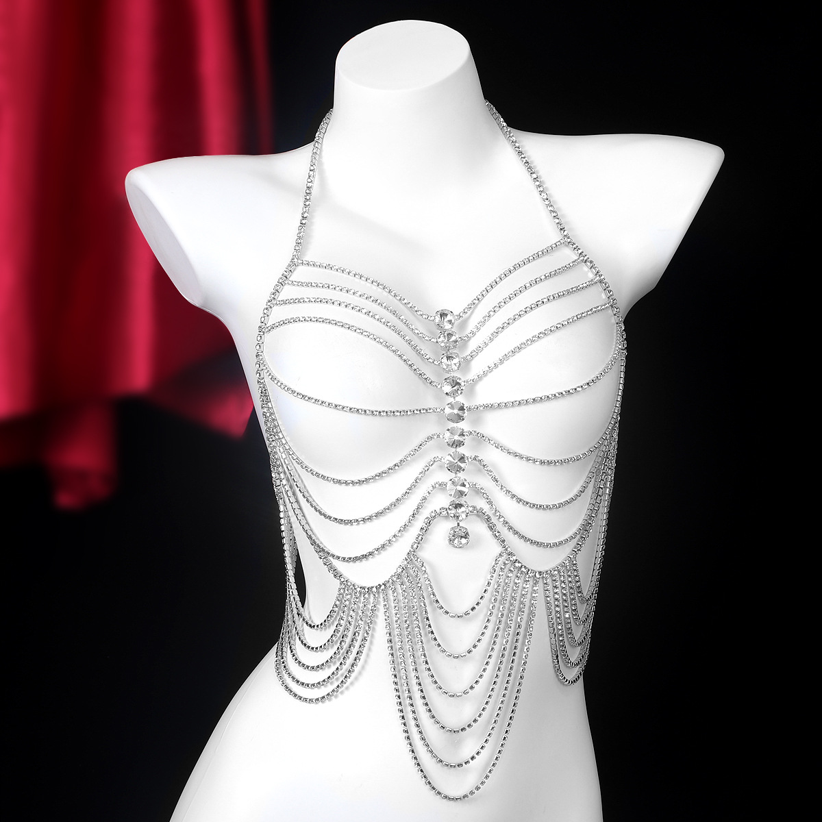 Luxurious Stripe Tassels Retro - Body Jewelry Harness ulasan dan harga