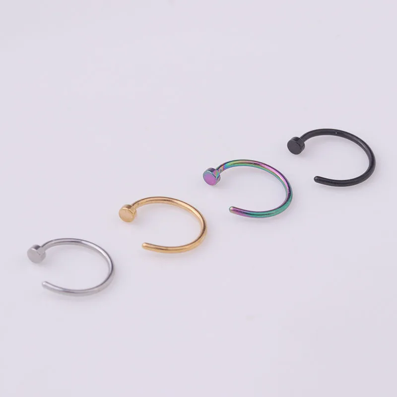 5pcs/lot 20G Nose Ring Hoop, 6 - Body Jewelry Nose Ring ulasan dan harga