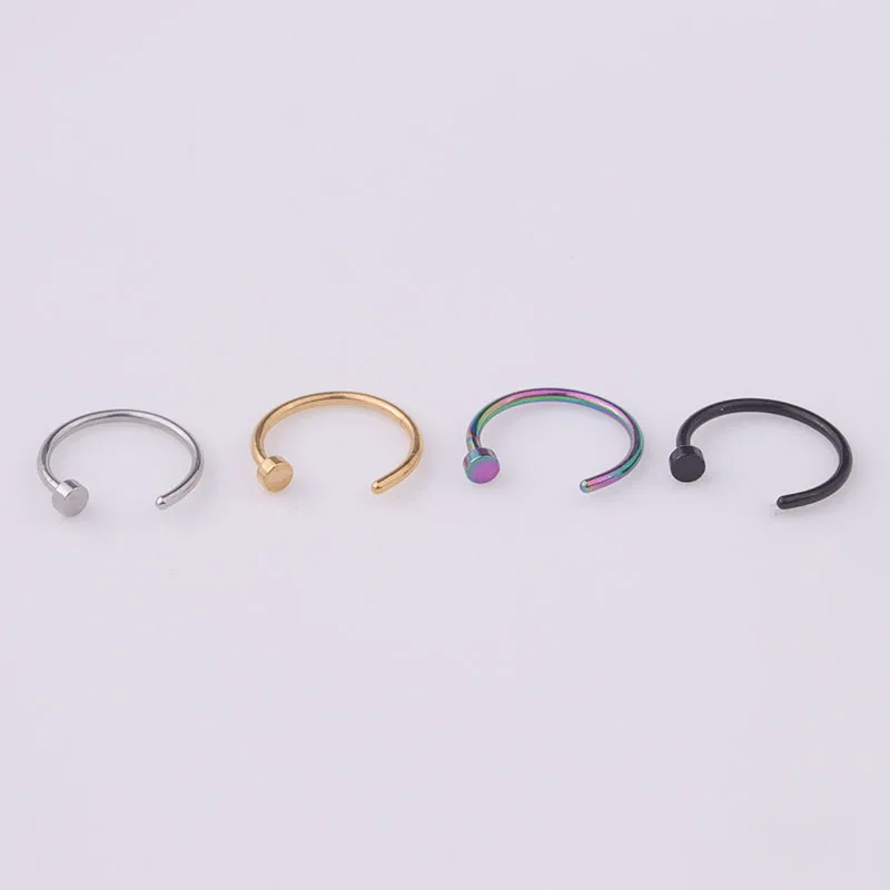 5pcs/lot 20G Nose Ring Hoop, 6 - Body Jewelry Nose Ring ulasan dan harga