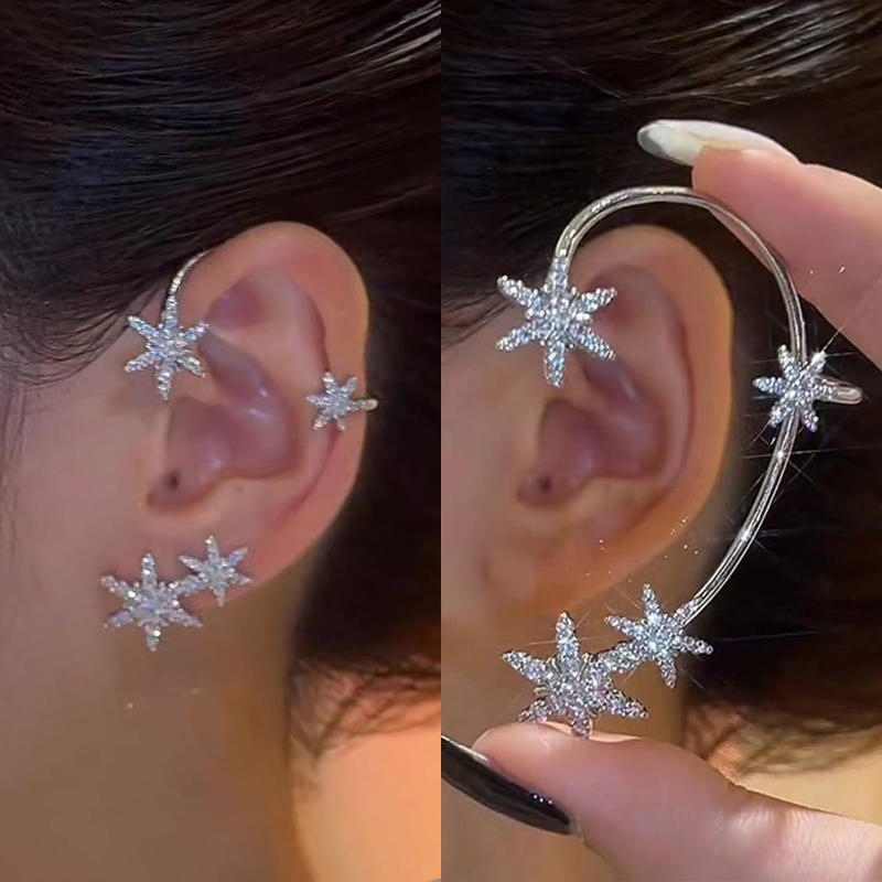 Luxury Star Butterfly Clip Ear - Conch Earring Hoop ulasan dan harga