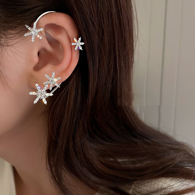 Luxury Star Butterfly Clip Ear - Conch Earring Hoop ulasan dan harga