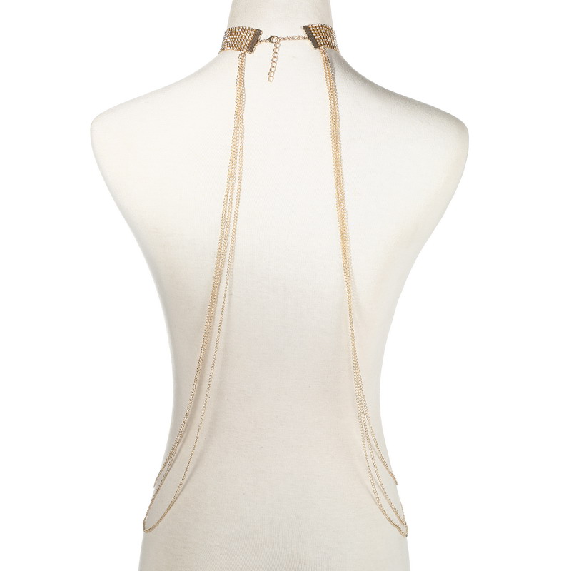 Gold Color Body Chain Women  R - Qualiti Body Jewelry ulasan dan harga