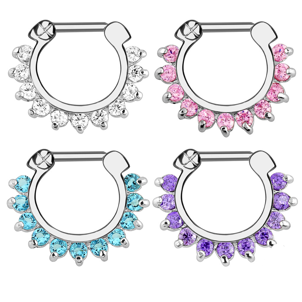 1pcs Hoop Clip On Nose Septum  - Conch Earring Hoop ulasan dan harga
