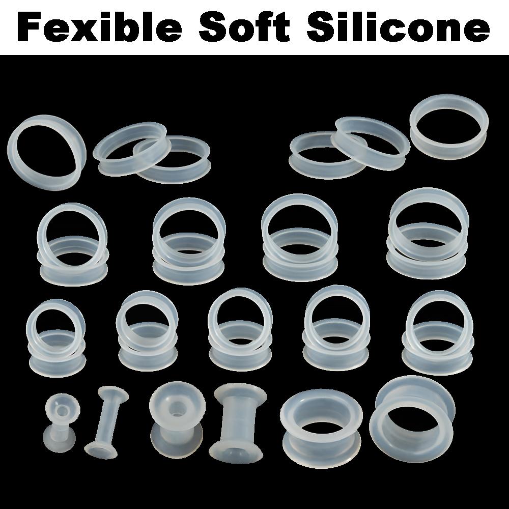 PAIR-Clear Ear Gauges Large Si - Body Jewelry Gauge Sizes ulasan dan harga