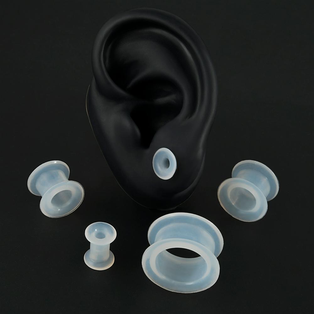 PAIR-Clear Ear Gauges Large Si - Body Jewelry Gauge Sizes ulasan dan harga