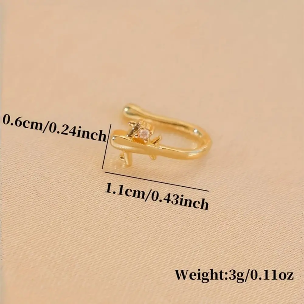 1PC Airplane Design No Piercin - Body Jewelry Nose Ring ulasan dan harga