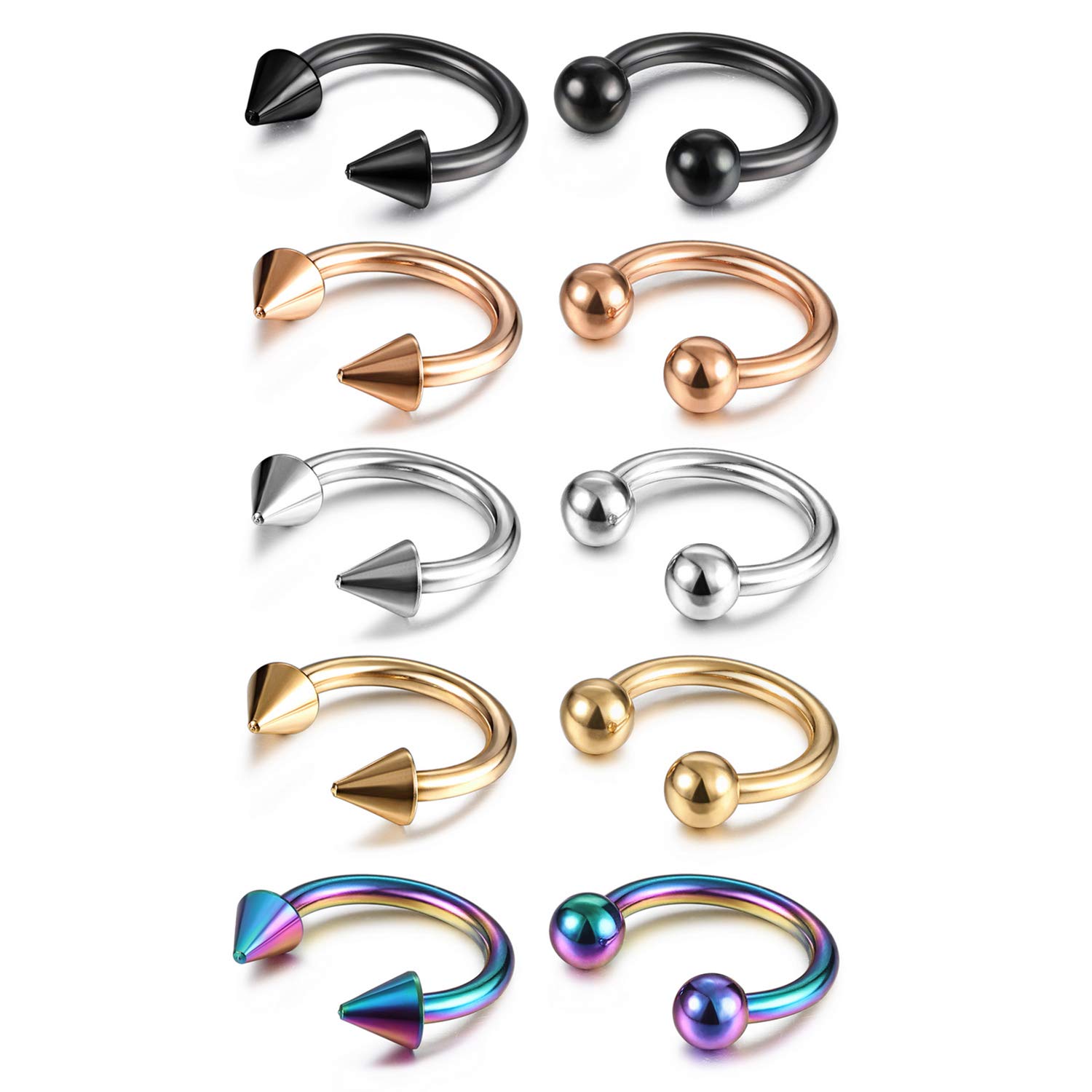 14G 16G Septum Jewelry Surgica - Body Jewelry Changing Kit ulasan dan harga