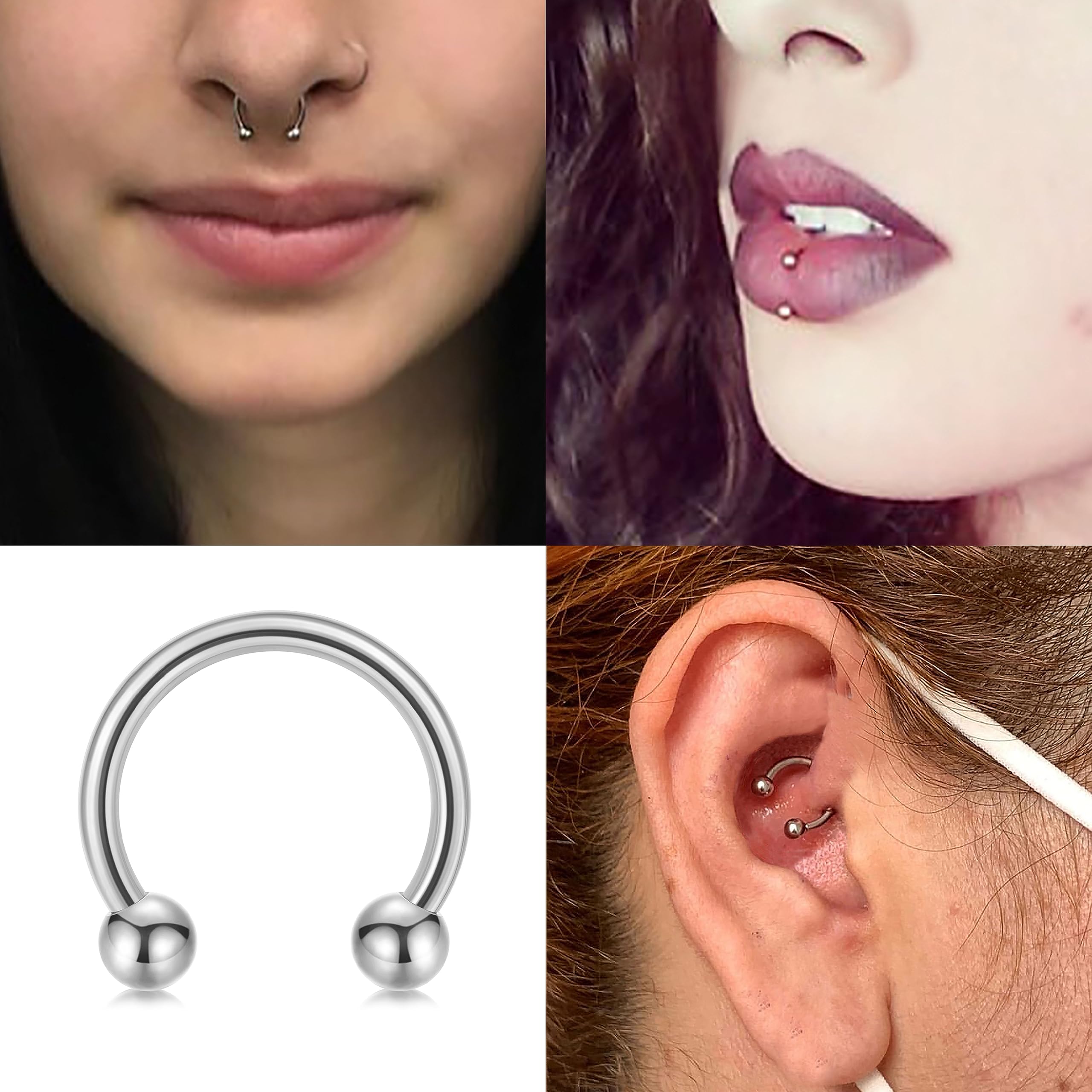 14G 16G Septum Jewelry Surgica - Body Jewelry Changing Kit ulasan dan harga