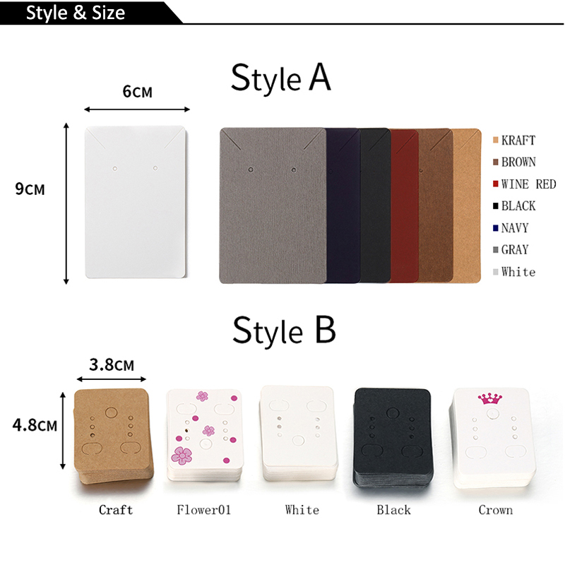 50pcs/lot Paper Display Cards  - Body Jewelry Display ulasan dan harga