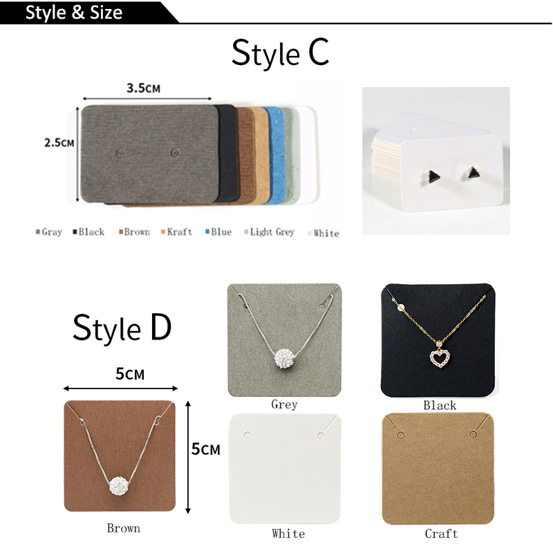 50pcs/lot Paper Display Cards  - Body Jewelry Display ulasan dan harga