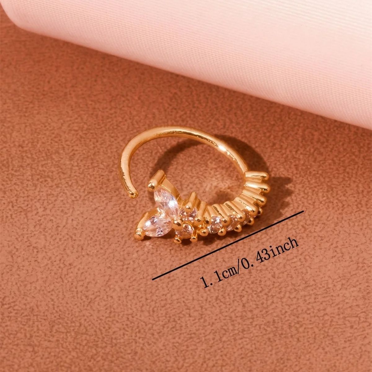 1PC Y - Shape Design No Pierci - Body Jewelry Nose Ring ulasan dan harga