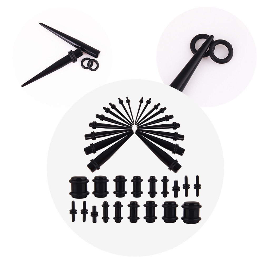 36Pcs Ear Expander Set Cone Au - Body Jewelry Gauge Sizes ulasan dan harga