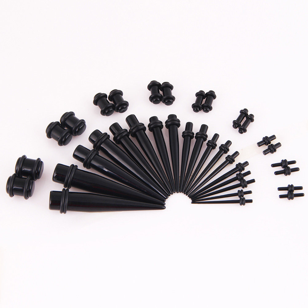 36Pcs Ear Expander Set Cone Au - Body Jewelry Gauge Sizes ulasan dan harga