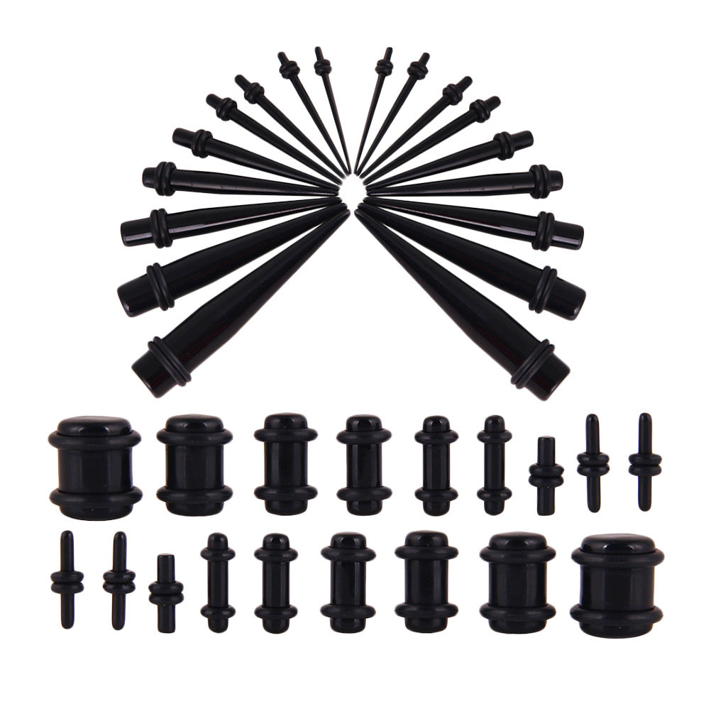36Pcs Ear Expander Set Cone Au - Body Jewelry Gauge Sizes ulasan dan harga