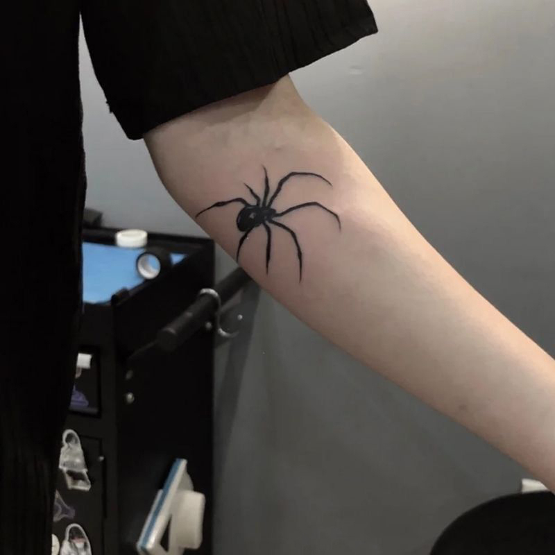 1 Sheet Spider Waterproof Temp - Body Jewelry Tattoo ulasan dan harga