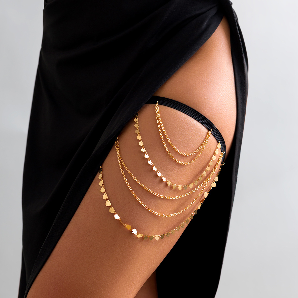Thigh Chain Multilayer Claw Me - Body Jewelry Thigh Chain ulasan dan harga