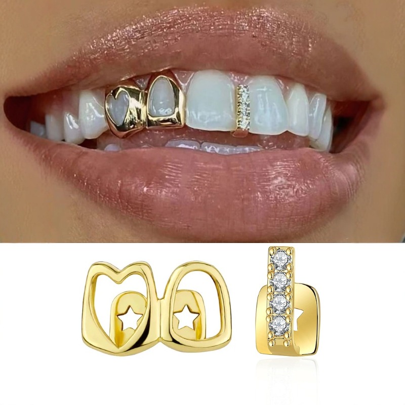 -Golden Grillz Tooth Jewelry S - Body Jewelry Changing Kit ulasan dan harga