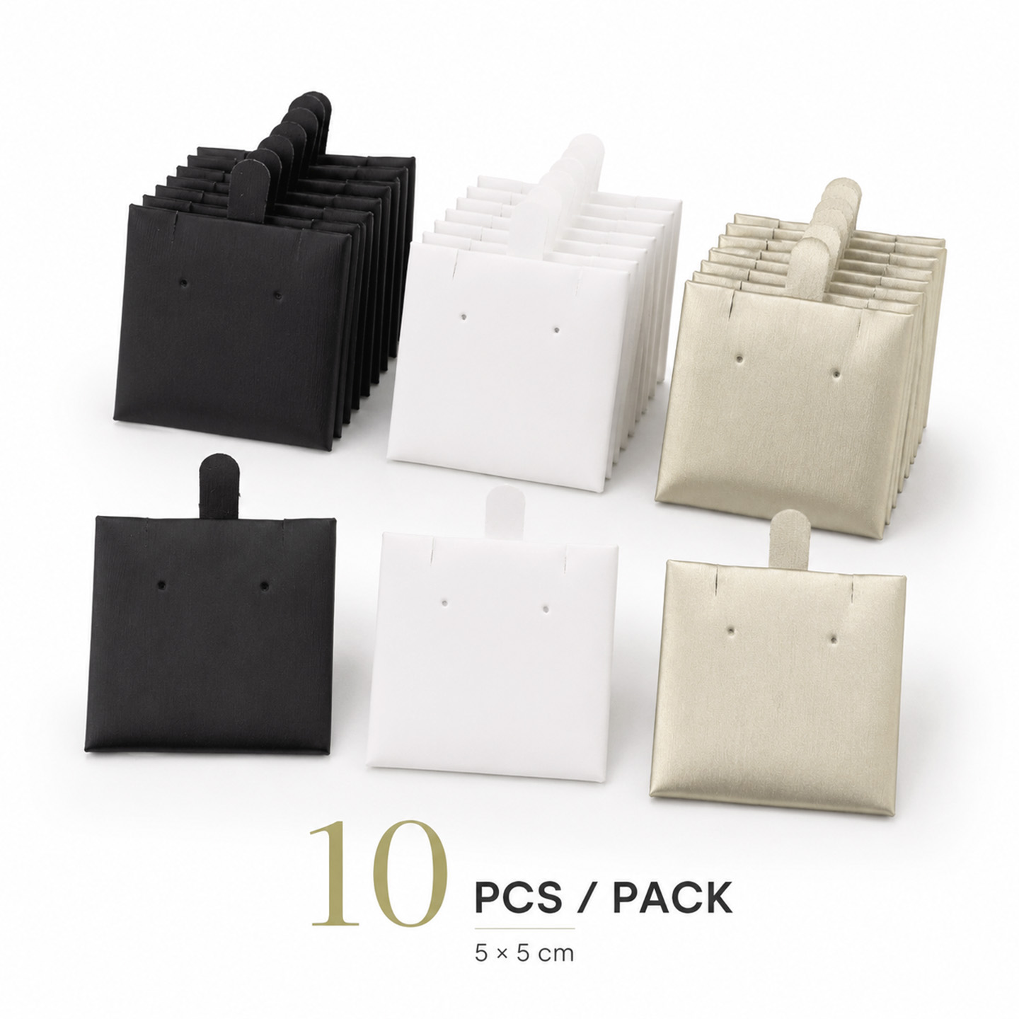 10 Pcs PU Leather Earring Card - Body Jewelry Display ulasan dan harga