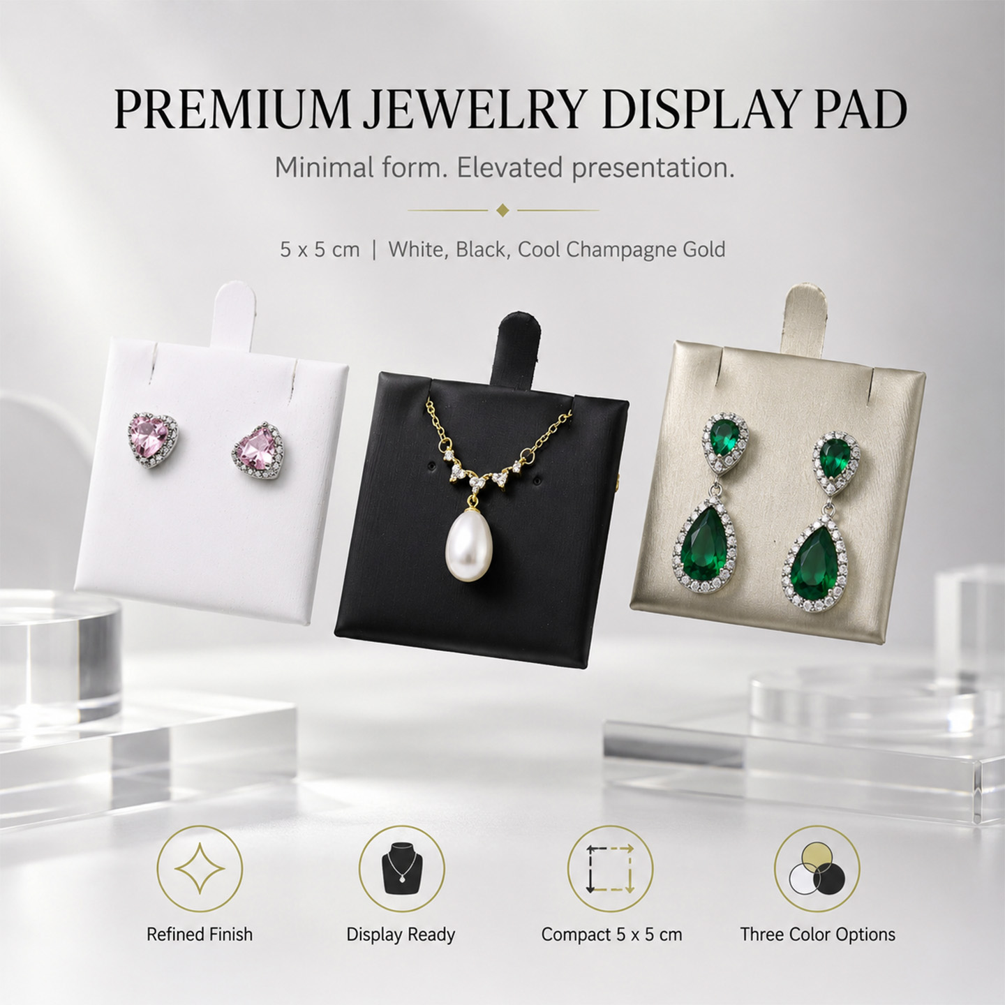 10 Pcs PU Leather Earring Card - Body Jewelry Display ulasan dan harga