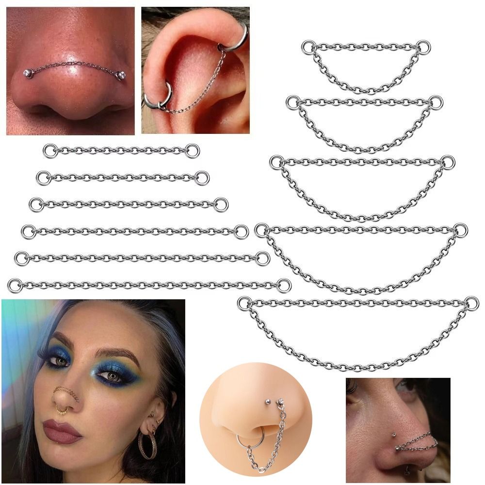 Fashion Titanium Nose Chain Do - Body Jewelry And Piercing ulasan dan harga