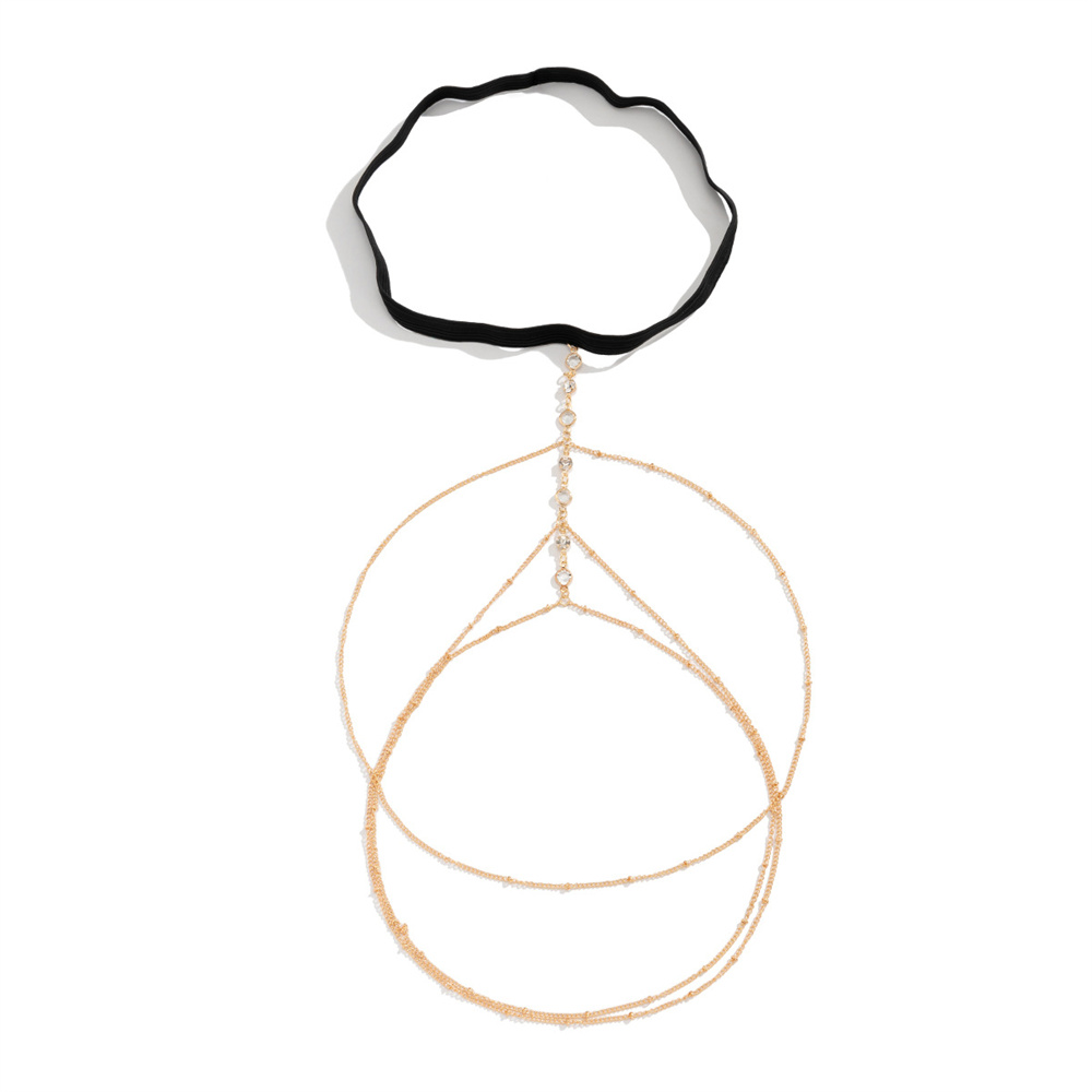 Boho Elastic Band Crystal Leg  - Body Jewelry Thigh Chain ulasan dan harga