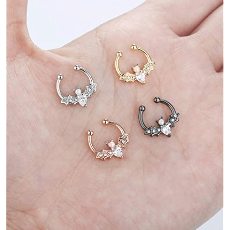 EVISPOL Cute Halloween Bat Fau - Body Jewelry Nose Ring ulasan dan harga