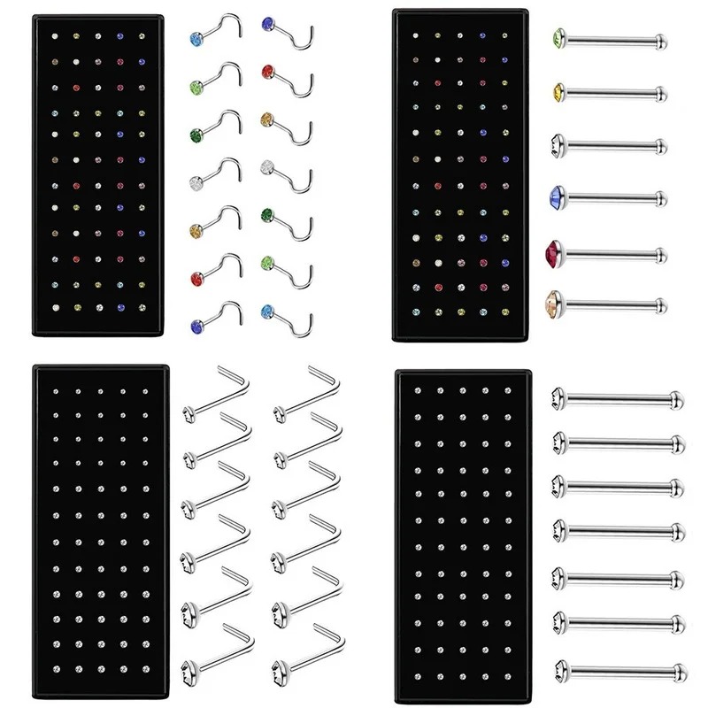 40/60PC Stainless Steel Straig - Body Jewelry Changing Kit ulasan dan harga