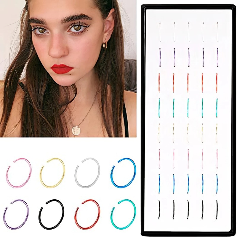 40/60PC Stainless Steel Straig - Body Jewelry Changing Kit ulasan dan harga